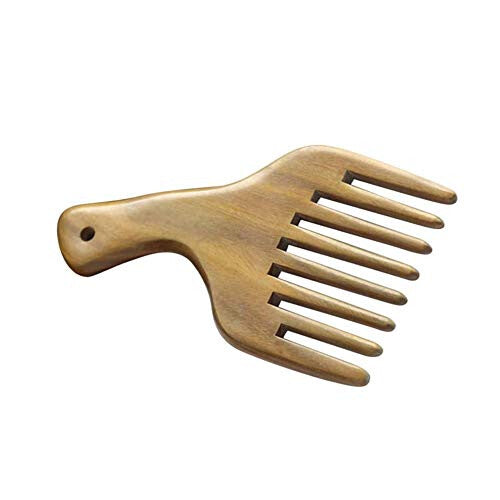 Hair Comb Wide Tooth Hair Care Wooden Hair Comb Sandalwood Comb Afro Hair Pick Hair Lift Combs for Men Hair Styler and Ladies Hair Hairstyle