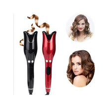 Hair Curlers Spin N Curl Ceramic Rotating Curler Curling Tool Ruby Red