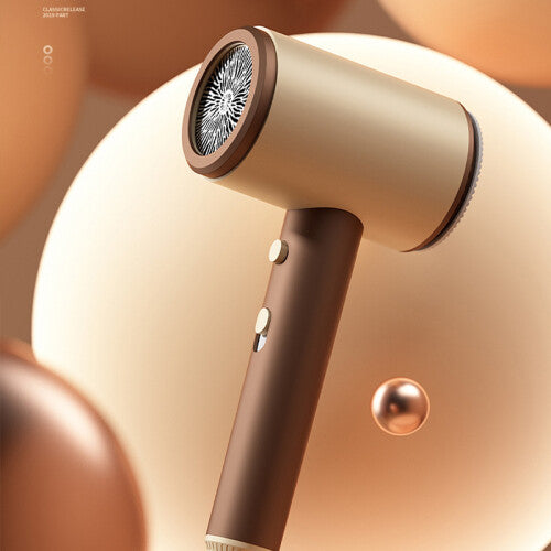 Hair Dryer Fashionable Tshaped Apricot Color Highpower Household 220v 1250w