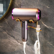 Hair Dryer Holder, Wall Mounted Hair Dryer Holder, Stainless Steel Hair Dryer Holder, for Kitchen Bathroom Hair Salon