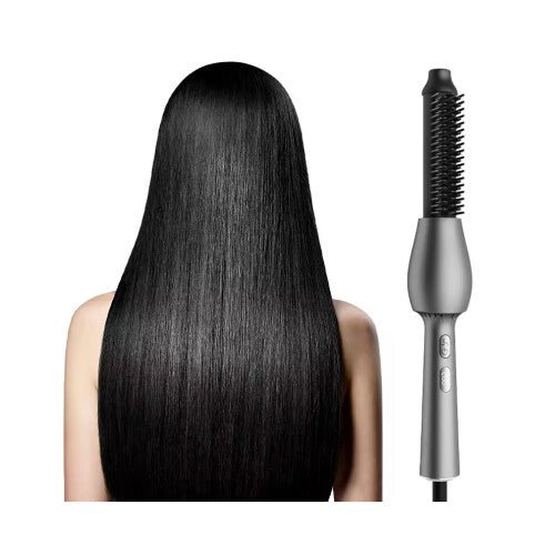 Hair Straightening Brush Ceramic Straightener Brush Electric Heated Hot Hair Brushes