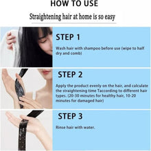 Hair Straightening Cream - 2023 New Protein Correcting Hair Straightening Cream, 3-second Silk & Gloss Hair Straightening Cream