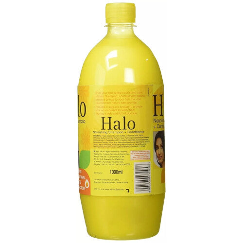 Halo Shampoo & Conditioner - Natural Egg Protein - Soft & Silky Hair 1L