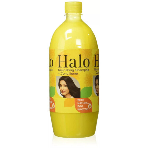 Halo Shampoo & Conditioner - Natural Egg Protein - Soft & Silky Hair 1L