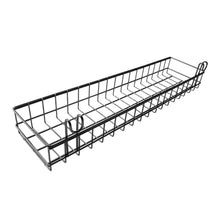 Hanging Basket for Wire Wall Grid Panel, 40X10X5CM, Black Painted