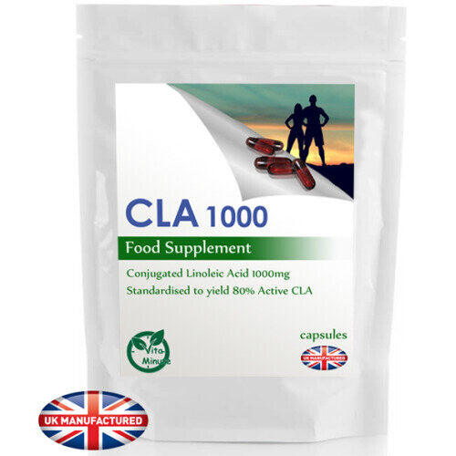 High Potency CLA 1000mg (90 Capsules) Fat Loss, Diet Support, UK