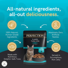 HiLife Perfection - Wet Cat Food - Flaked Tuna Loin in Jelly - Natural Ingredients Grain Free, 18 Pouches x 70g