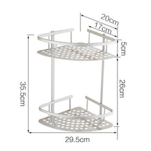 Holeless Toilet Storage Wall Hanging Rack Triangle Shape