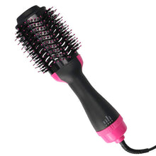 Hot air brush styler and hair dryer, negative ion blowing brush for straightening and curling women