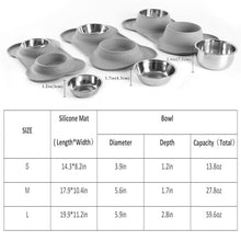 Hubulk Pet Dog Bowls 2 Stainless Steel Dog Bowl with No Spill Non-Skid