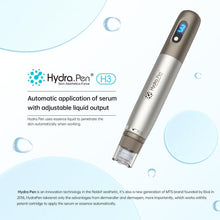 Hydra Pen H3 Microneedling Pen Professional Serum Applicator Micro Needling Machine with Replacement Needle Cartridges 12Pins Nano-HR Nano-HS