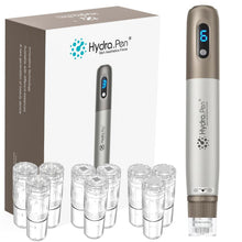 Hydra Pen H3 Microneedling Pen Professional Serum Applicator Micro Needling Machine with Replacement Needle Cartridges 12Pins Nano-HR Nano-HS