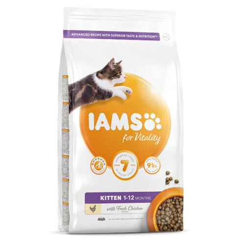 Iams Vitality Kitten Food With Fresh Chicken 2kg