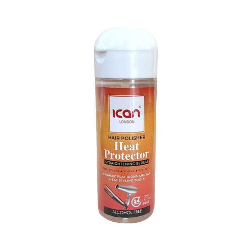 ICAN London Hair Polisher Heat Protector Straightening Serum-207ml/7 Fl.Oz