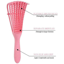 ICEBLUEOR Detangling Brush for Curly Hair, Afro Textured 3a to 4c Kinky Wavy Hair for Wet-Dry-Long Curly Hair, e[85]