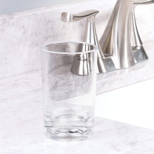 iDesign Eva Tumbler for Bathroom Vanities - Clear Acrylic