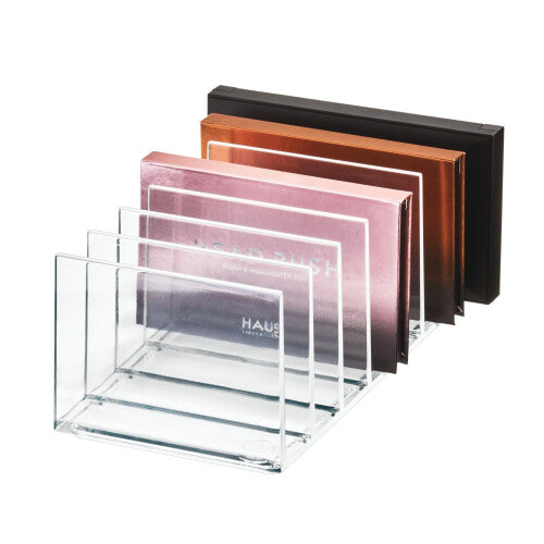 iDesign The Sarah Tanno Collection Plastic Cosmetics and Makeup Palette Organizer  7Compartment  Clear  203 cm    101 cm    7