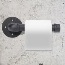 Industrial Rustic Toilet Paper Roll Holder Iron Wall Mounted Pipe