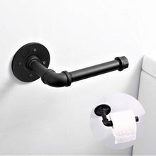 Industrial Rustic Toilet Paper Roll Holder Iron Wall Mounted Pipe