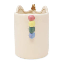 Isaac Jacobs White Ceramic Unicorn  Makeup Brush Holder  Multi-Purpose