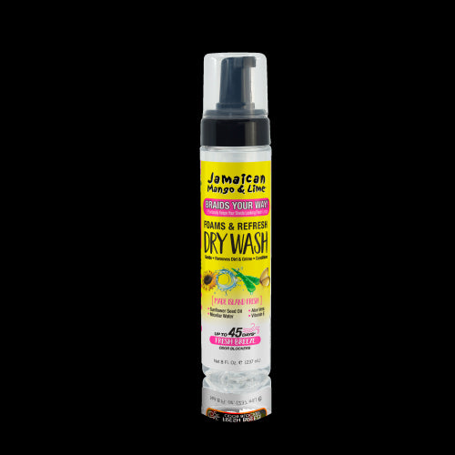 Jamaican Mango & Lime Foams Braid Your Way Refresh Dry Wash 8 oz