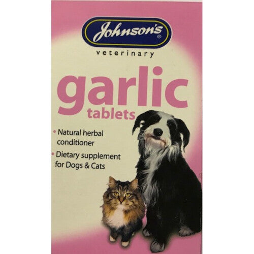 Johnson's Garlic Tablets for Cats & Dogs Natural Conditioner (40 tablets)