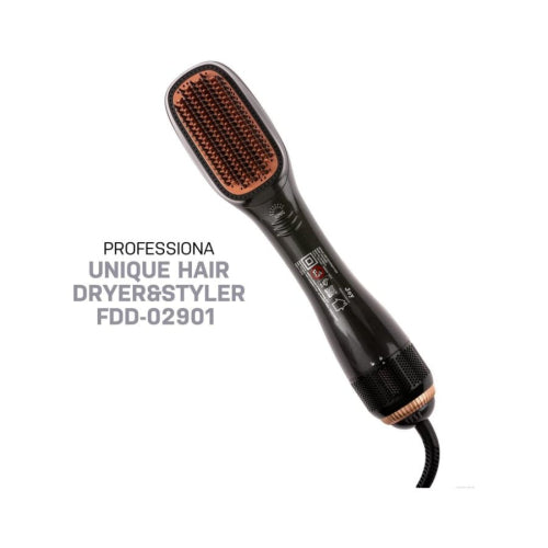 Joy Hair Treatment Ceramic Dryer and Styler 2 in 1 Black/beige for Hair