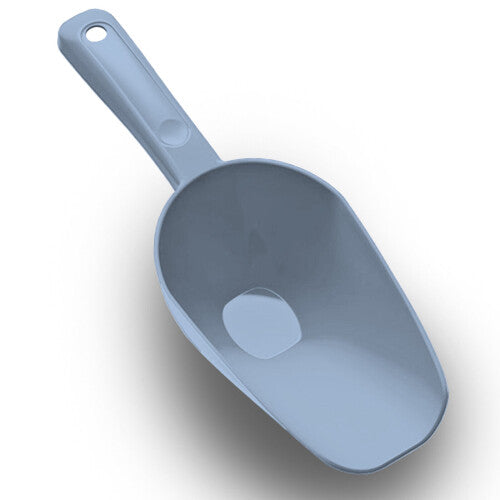 (Jumbo Grey) Large Pet Food Scoop Deep Hand Feeder