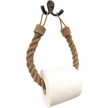 Jute Rope Toilet Paper Holder Bathroom Décor Knot Design Jute Knots Wall Mount