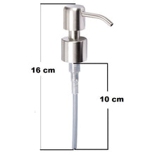 Kapitan Soap Dispenser Pump Head Replacement Spare Stainless Steel 24mm Brushed Finish