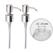 Kapitan Soap Dispenser Pump Head Replacement Spare Stainless Steel 24mm Brushed Finish