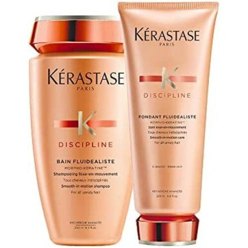 Kerastase Discipline Bain Fluidealiste Shampoo 250ml & Fondant Fluidealiste 200ml (Shampoo & Conditioner) Duo