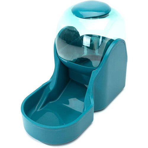 Kibble And Water Dispenser Water (3.8 L) And Food (1.5 Kg) Dispenser For Dogs And Cats Plastic