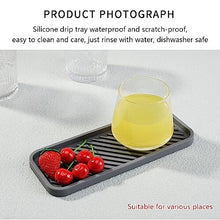 Kitchen Bathroom Sink Caddy Sponge Soap Dish Vanity Small Plastic Silicone Organiser Holder Storage Dishes Drip Tray Accessories, 2 Grey