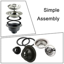 Kitchen Sink Drain Strainer Assembly Stainless Steel Sink Basket Strainer Plug Waste Sink for Home, Kitchen, Balcony Sink