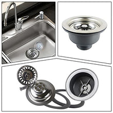 Kitchen Sink Drain Strainer Assembly Stainless Steel Sink Basket Strainer Plug Waste Sink for Home, Kitchen, Balcony Sink