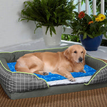 (L(90X50cm)) Dog Cooling Mat Non-Toxic Self Cool Gel Bed Pad