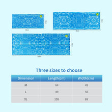 (L(90X50cm)) Dog Cooling Mat Non-Toxic Self Cool Gel Bed Pad