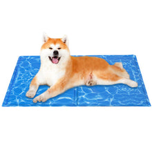 (L(90X50cm)) Dog Cooling Mat Non-Toxic Self Cool Gel Bed Pad