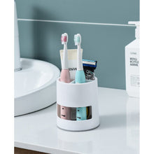 Lakifmo Toothbrush Holder, Ventilated Mould-Proof Toothbrush Caddy, Tough Small Toothbrush Pot Stand for Easy Bathroom Storage, White