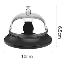 Large Bell, 10cm Inches in Diameter, Table Bell with Metal Rust-Proof Structure, Desk, Hotel, School, Restaurant Service Bell, T