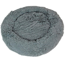 Large Dog Bed Fluffy Donut Cushion in Grey Actiaspet