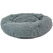 Large Dog Bed Fluffy Donut Cushion in Grey Actiaspet