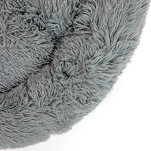 Large Dog Bed Fluffy Donut Cushion in Grey Actiaspet