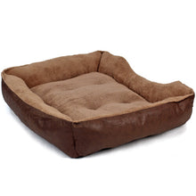 Large Dog Bed in Faux Leather Fur Fleece Easipet