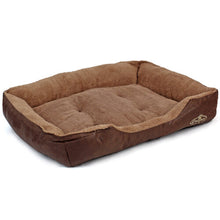 Large Dog Bed in Faux Leather Fur Fleece Easipet