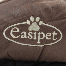 Large Dog Bed in Faux Leather Fur Fleece Easipet