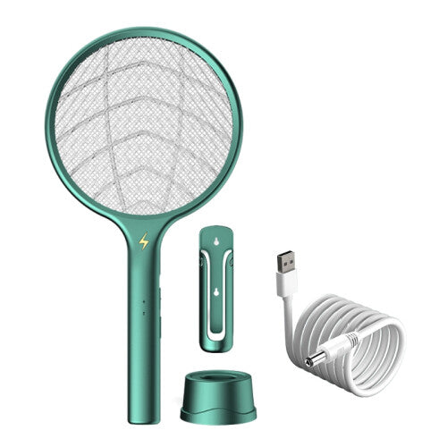 Large Electric Fly Swatter Rechargeable Bug Zapper Racket Mosquito Killer Racket for Indoor and Outdoor 3-layer 95AC