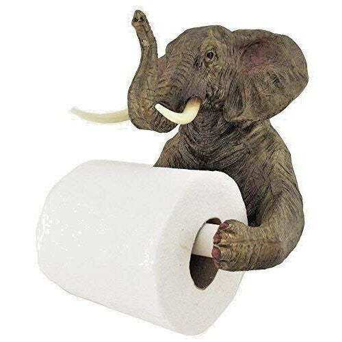 Large Elephant Toilet Paper Roll Holder Wall Mountable Toilet