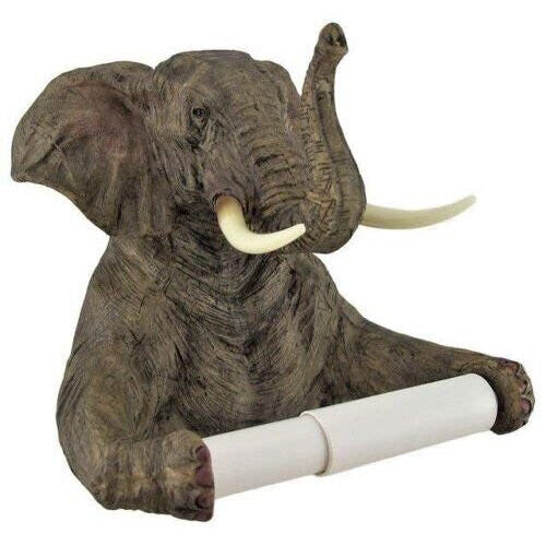 Large Elephant Toilet Paper Roll Holder Wall Mountable Toilet